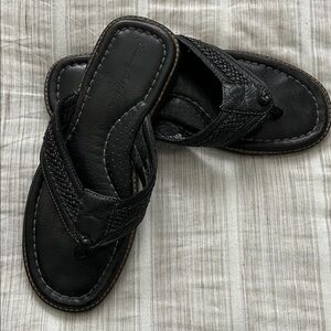 Tommy Bahama vintage Black Leather Men's Sandals